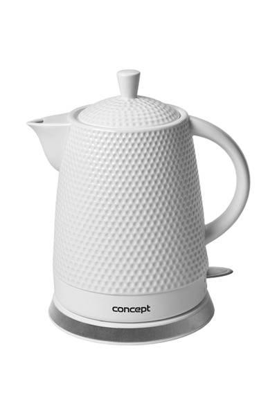 Concept. RK0040, Fierbator Ceramic, Alb, 1500 W, 1.5 litri, 24 luni