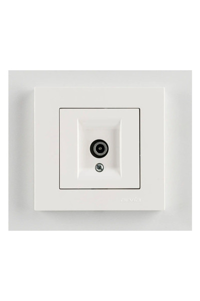 OEM Priză TV simplă Arvia Electric Karen, alb