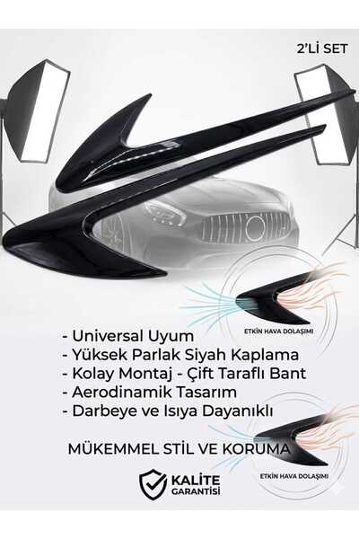 barototuning Mazda 6.26 Uyumlu Çamurluk Venti Plastik Parlak Siyah Sağ-Sol