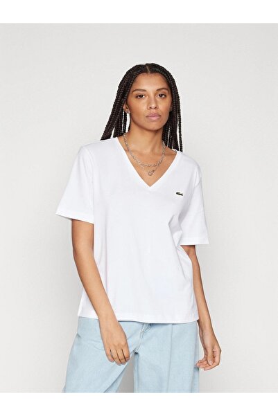 Lacoste LIVE Lacoste v-neck t-shirt organic cotton