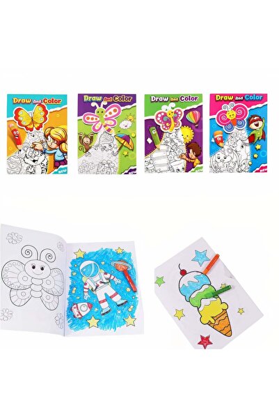 CASA JOY Cărți de colorat, set de 12, A4, modele diferite