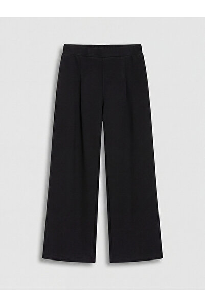 LC Waikiki Rmz Gi̇yi̇m Farkiyla Girls' Pleated Sweatpants with Waist Drawstring