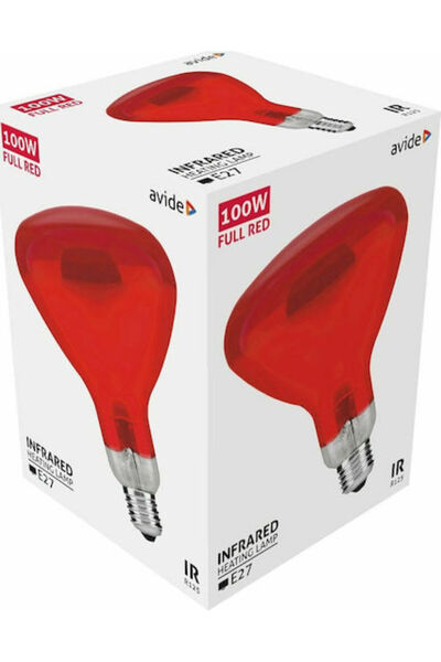 Avide ASIR27-100W-FR Λάμπα υπερύθρων 100W για ντουί E27 Κωδικός: 15.001.0252