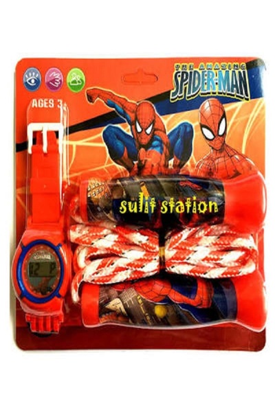 Generic Spider-Man Children's Set (Digital Watch + Jump Rope)