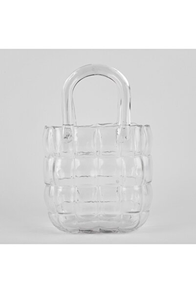 OEM Vază de Sticlă Transparentă Formă Geantă 22 cm
