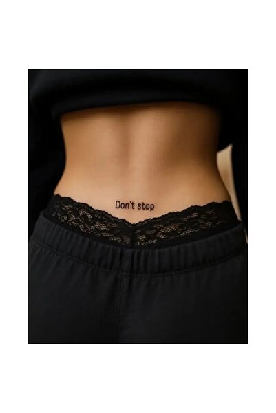 medink tattoo 1 Ay Kalıcı 24 Saat Sonra Kararan Don't Stop(Devam et) Mınımal ...