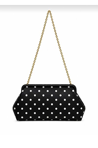 Askora Women's Polka Dot Chain Strap Clutch and Shoulder Bag