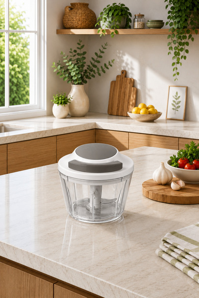 Sariva Home Manual Vegetable Chopper with Drawstring Container and 3 Blades, ...