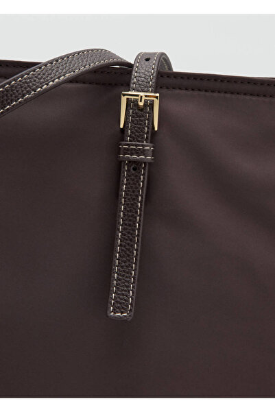 MANGO Woman Tokalı shopper çanta