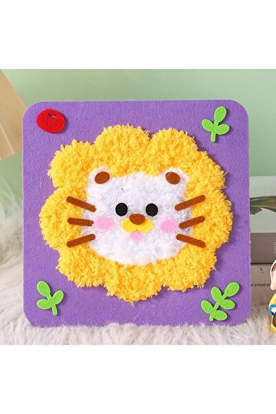 LİVA CRAFT Art & Craft Felt Sewing Kit - Felt Kit for Children, Yellow Cat