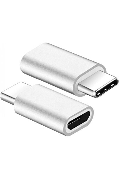 OEM Μετατροπέας micro USB θηλυκό σε USB-C αρσενικό Ασημί 1 τεμάχιο