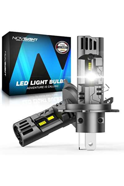 NOVSIGHT Λάμπες Αυτοκινήτου A500 H4 LED 6500K Ψυχρό Λευκό 100W 2 τεμάχια