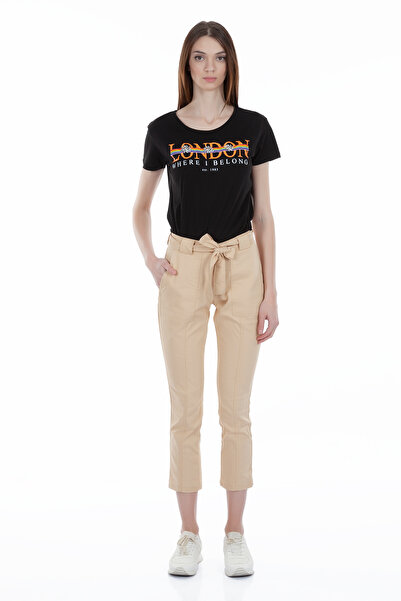 FIRST STYLE Turkish Women's Beige Trousers