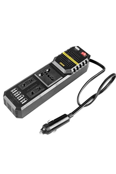 Generic 200W Car Inverter 12V to 220Volt DC to AC Converter 4 USB 3.1A Charge...