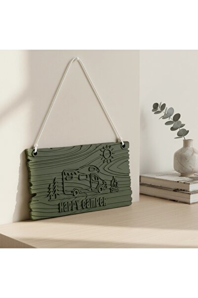 OEM Set decorativ de perete 'Happy Camper' – Tematică călătorii și natură - O...
