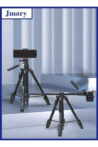 Jmary Horizontal Rotatable Center Column Tripod Lightweight Travel Aluminum S...