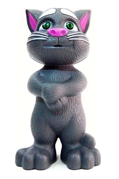 ELTRAZONE Tom Tiny's World Intelligent Touching and Mimicry Talking Cat White