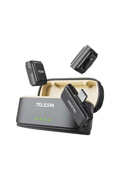 TELESIN Dual Wireless Lavalier Microphone Kit for iPhone 16/15, Android & PC–...