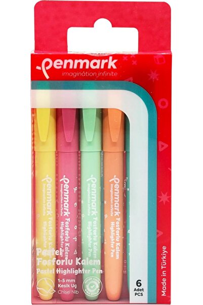 Yıldızan edl shop قلم تحديد من نوع Penmark، 6 قطع، بريستول باستيل edl shop 12...