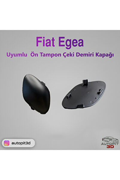 AutoPit 3D Fiat Egea Uyumlu Ön Tampon Çeki Demiri Kapağı