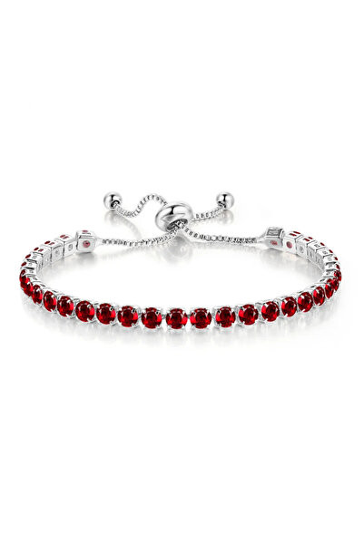 GlaMLo Accessories Brățară tenis reglabilă, cu pietre zirconiu
