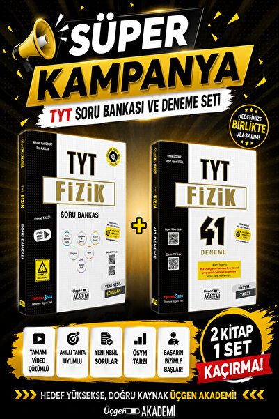 Üçgen Akademi Süper Kampanya TYT Fizik Soru Bankası + 41 Deneme