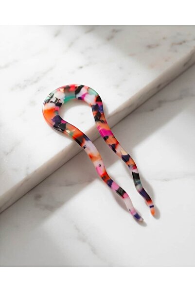 Portakal Esintisi Velune Bone Look Pin Bun Hairpin