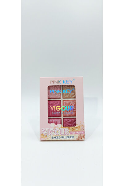 PİNK KEY Pink K Figure Baked Blush Palette 6 Colors - 02
