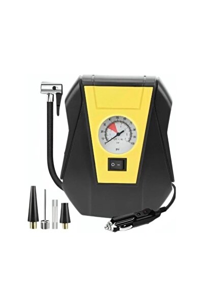 Tradeo Portable 12V Car Air Compressor Tire Inflator Pump with Analog Pressur...