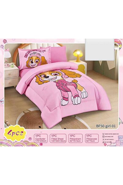 BIET ALMAFROSHAT Single Quilt Set Children's Patterned Microfiber Polyester F...