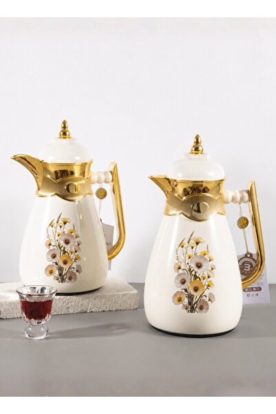 ALQANNAS Trumis 2-Piece Set for Tea and Coffee, 1 Liter Capacity and 07. Stai...