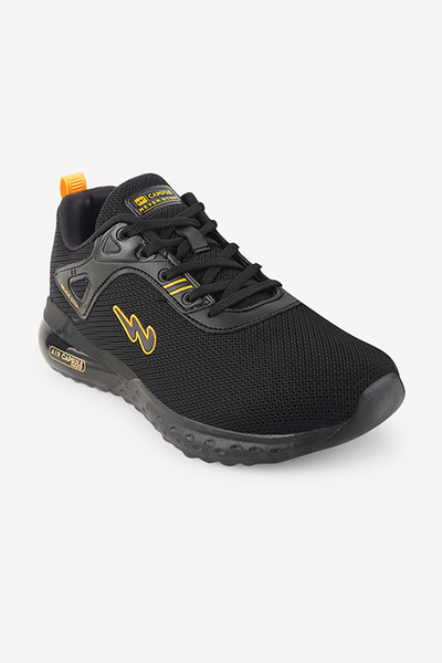 Campus Men GAMMA Pu Cushion Lace-Up Running-Blk
