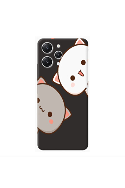 Other Xiaomi Redmi 12 We are here Black Colored Silicone TPU Θήκη