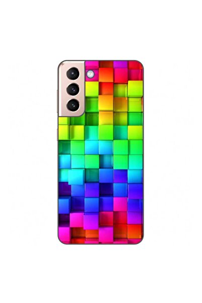 OEM Калъф, съвместим със Samsung Galaxy S21 Plus, силиконов гел TPU, с шарка ...