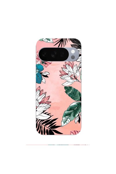 Other Google Pixel 10 Pro Tropical flowers Transparent Silicone TPU Θήκη