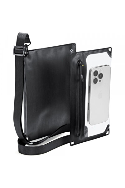 Spigen Αδιάβροχη Καθολική Τσάντα Χιαστί και Θήκη, Μαύρη AMP09746