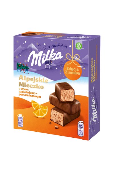 Milka Bomboane 330g, ciocolata cu lapte, 24% ciocolata, set 15 bucati