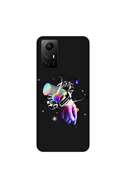 Other Xiaomi Redmi Note 12s Y2k Black Colored Silicone TPU Θήκη