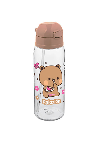 Relaxion Lockable Children's Water Bottle with Straw 550 ml Rlx-423