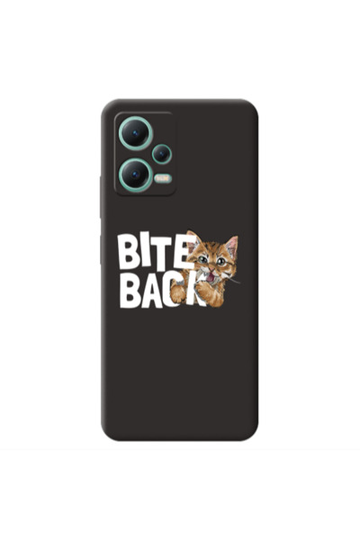 Other Xiaomi Redmi Note 12 Pro 5G bitte back cat Black Colored Silicone TPU Θήκη