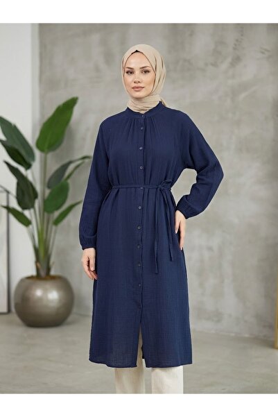 Naknaku Tunic Long-Navy Blue