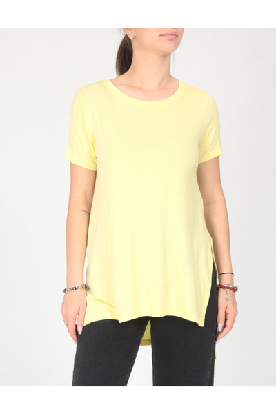 Evendi T-Shirt - Κίτρινο - Χαλαρή εφαρμογή