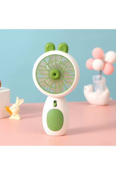 ORVİCA Şarjlı Işıklı Mini Taşınabilir El Fanı - Sessiz USB Masaüstü Vantilatö...
