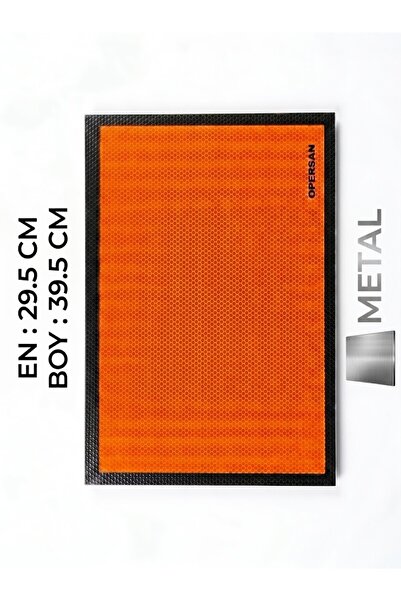 opersan Blank Adr Sign Numberless Orange Reflective Metal Sheet 29.5 X 39.5 cm