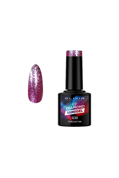 Elixir LASER DIAMOND SEMI GEL (ΗΜΙΜΟΝΙΜΟ ΒΕΡΝΙΚΙ) -1220 (TICKLE ME Pink) 8ML