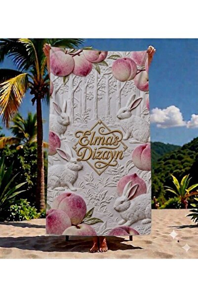 Elmas Dizayn Beach Sports Bath Towel Quick Dry Water Absorbent Sand Resistant...