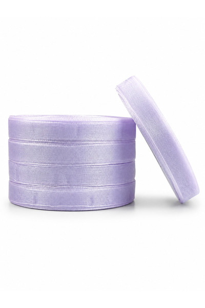OEM Set Panglici Organza Lila 1 cm 45,72 m