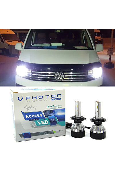 Photon Vw Transporter T7 Led Xenon Uzun + Kısa Far Ampulü H4 Access Yeni Seri...