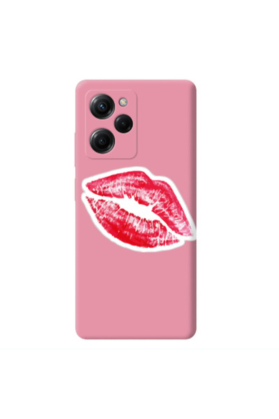Other Xiaomi Poco X5 Pro Drooling Tongue Pink Colored Silicone TPU Θήκη