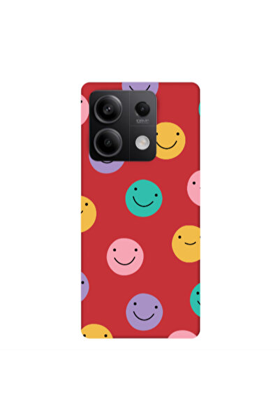 Other Xiaomi Redmi Note 13Pro 5G Colorful smiles Red Colored Silicone TPU Θήκη